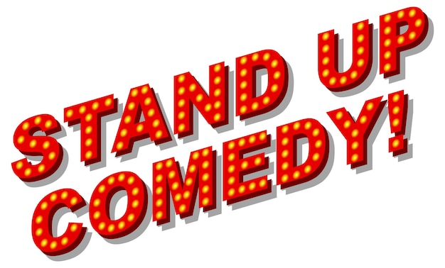 Free vector stand up comedy banner design