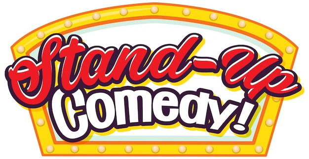 Free vector stand up comedy banner design