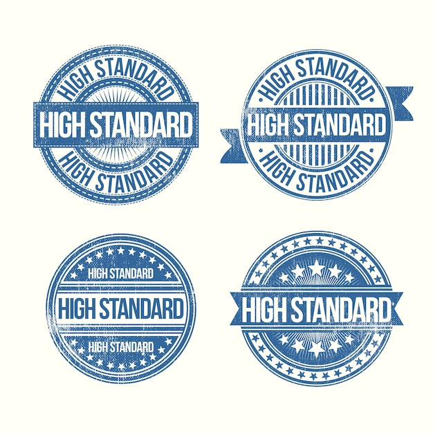 Free vector standard stamp design collection