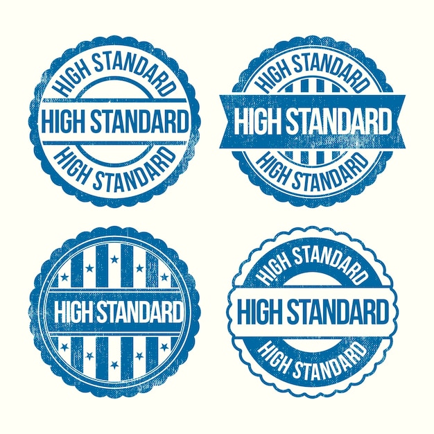 Free vector standard stamp design collection