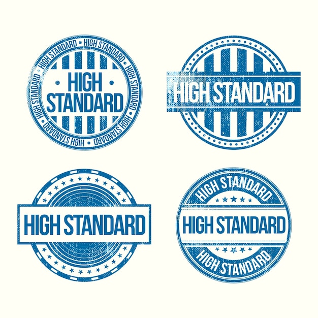 Free vector standard stamp design collection