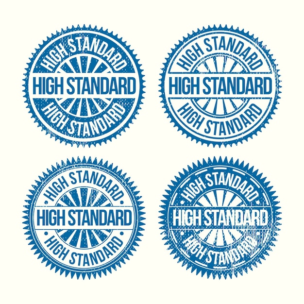 Free vector standard stamp design collection