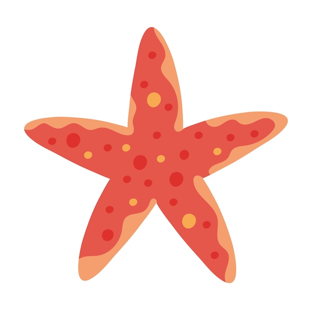 Free Vector starfish animal tropical