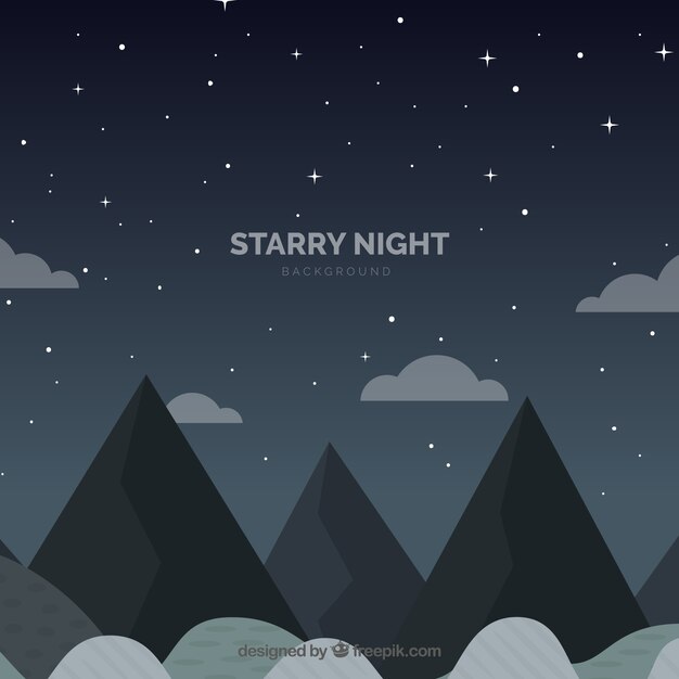 Starry night background