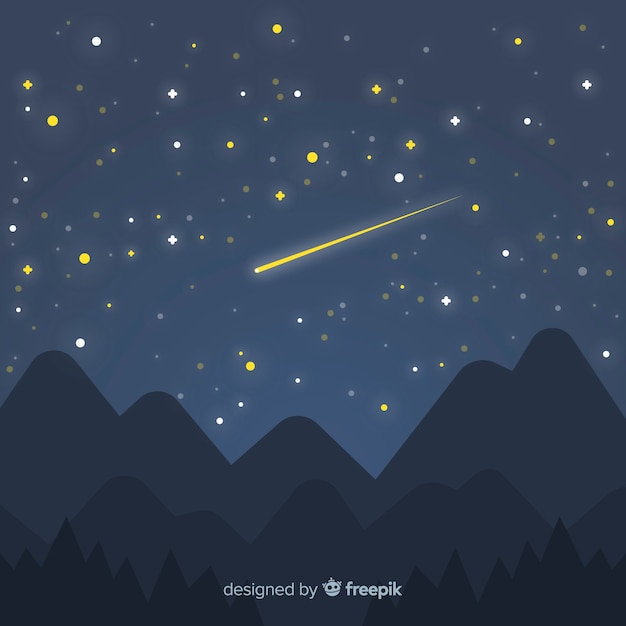 Starry night sky background