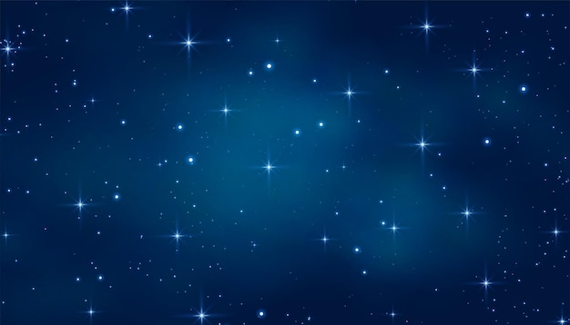 Free Vector starry night sky wallpaper experience cosmic magic