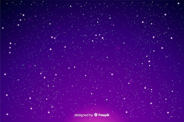 Stars on a gradient night sky