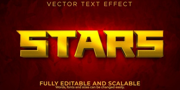 Stars space text effect, editable ship and galaxy text style