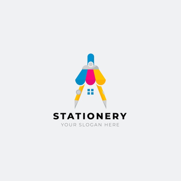 Stationery store logo design