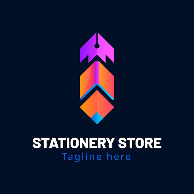 Stationery store logo design