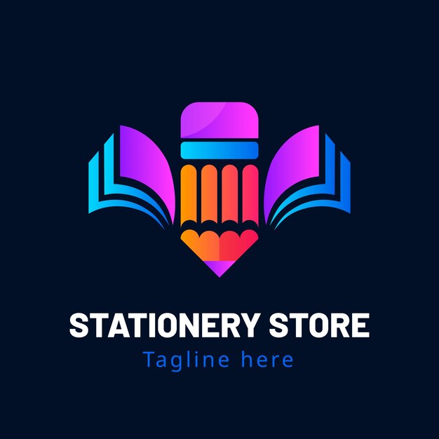 Stationery store logo design