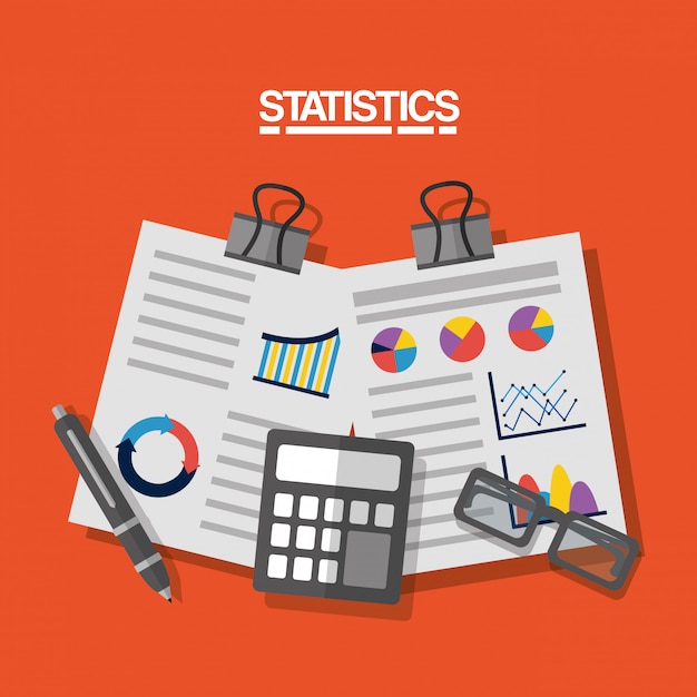 Free Vector statistics data business image illustration