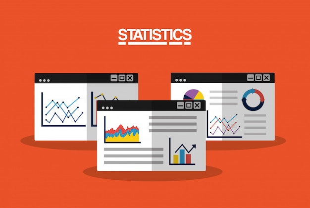 Free vector statistics data business image illustration