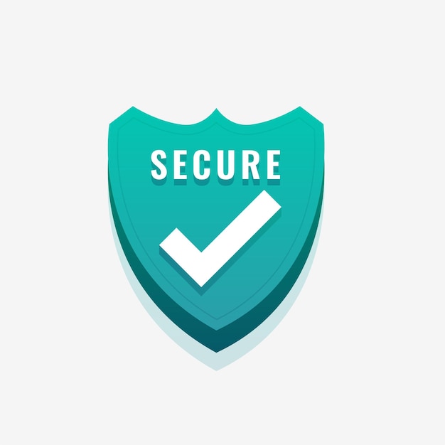 Free Vector stay safe with our certified firewall shield logo in 3d style