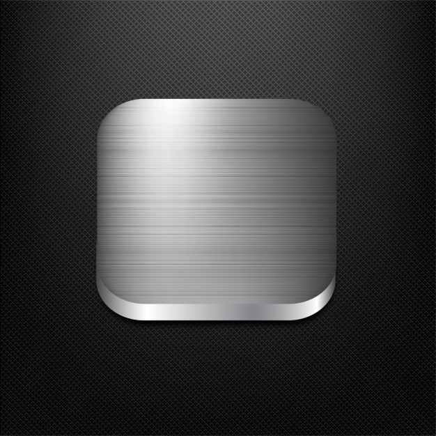 Free Vector steel app button