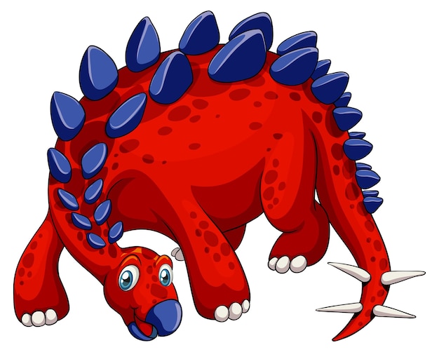 Free Vector a stegosaurus dinosaur cartoon character