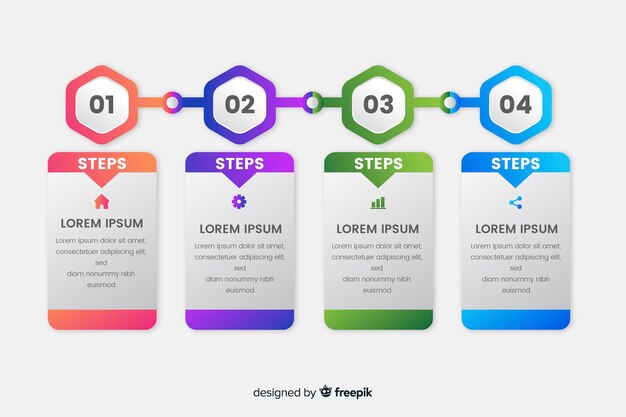 Step infographic