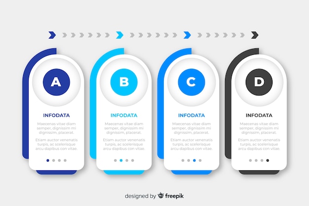 Steps business infographic template