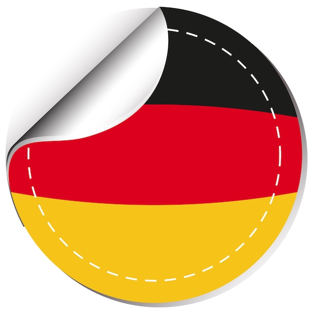 Sticker design for Germany flag