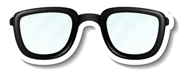 Free Vector a sticker template with eyewear glasses