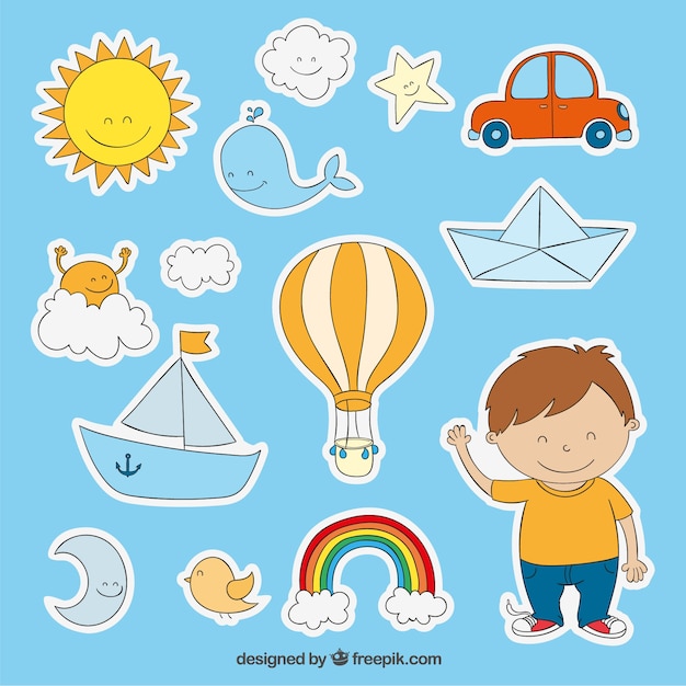 Stickers for little boy