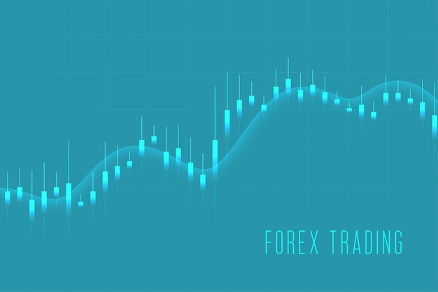 Free Vector stock market finance trading background