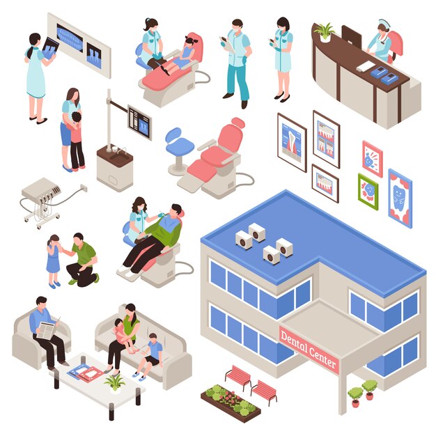 Stomatology Isometric Set 