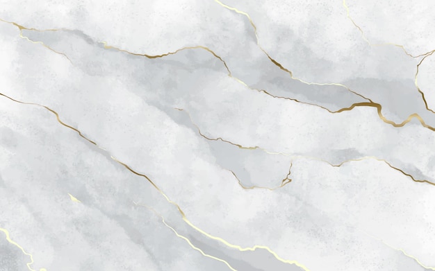 Free vector stone background with golden strokes