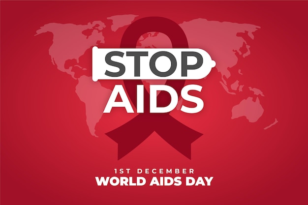 Stop aids message background