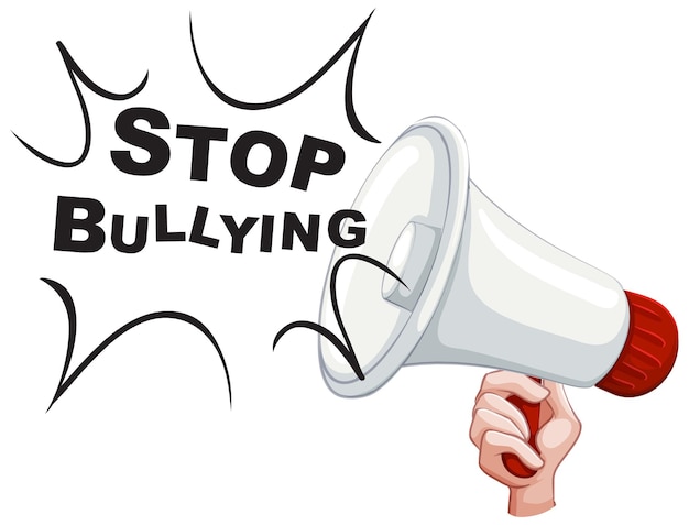 Stop bullying concept vector