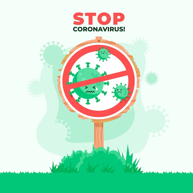 Stop coronavirus concept