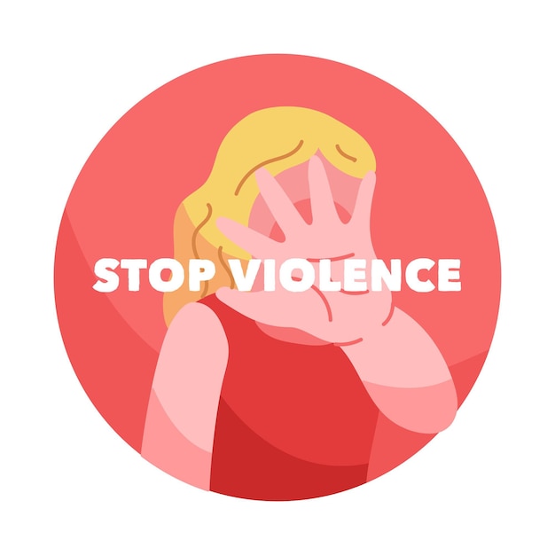 Free Vector stop gender violence concept