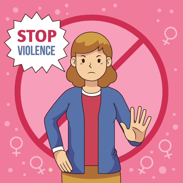 Stop gender violence theme