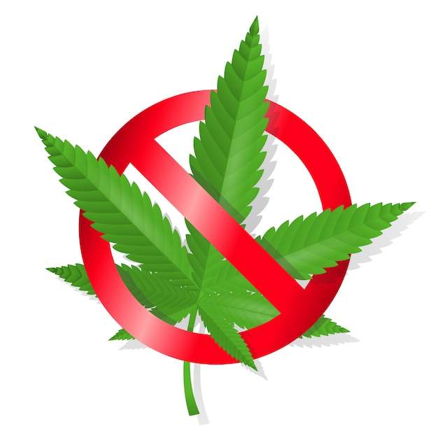 Stop marijuana sign