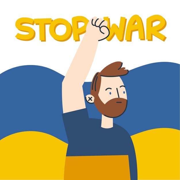 Stop the War in Ukraine with character