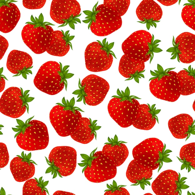 Strawberry seamless pattern