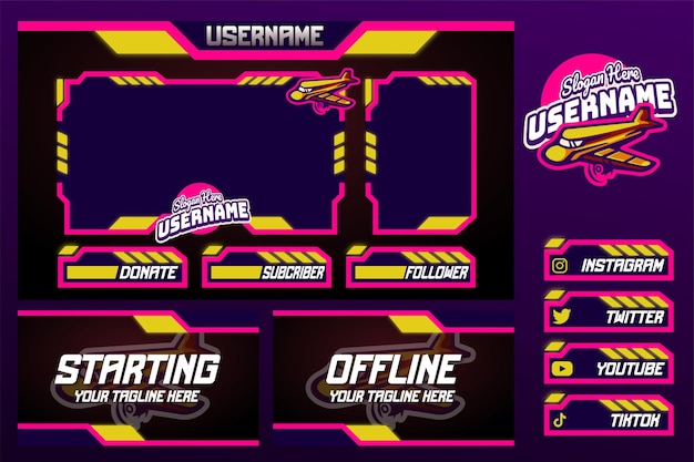 Stream Overlay Twitch Gaming