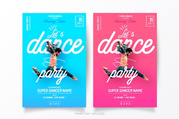 Streaming Dance party template