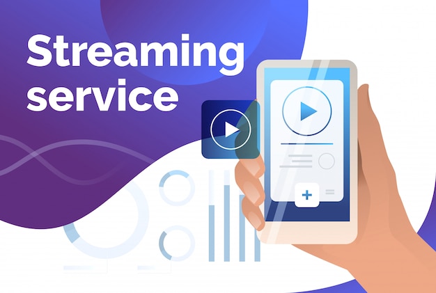 Streaming service presentation slide template