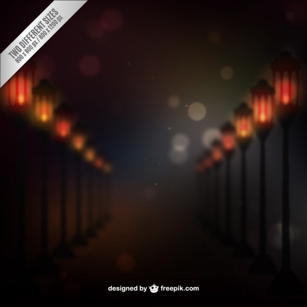 Free Vector streetlights abstract background