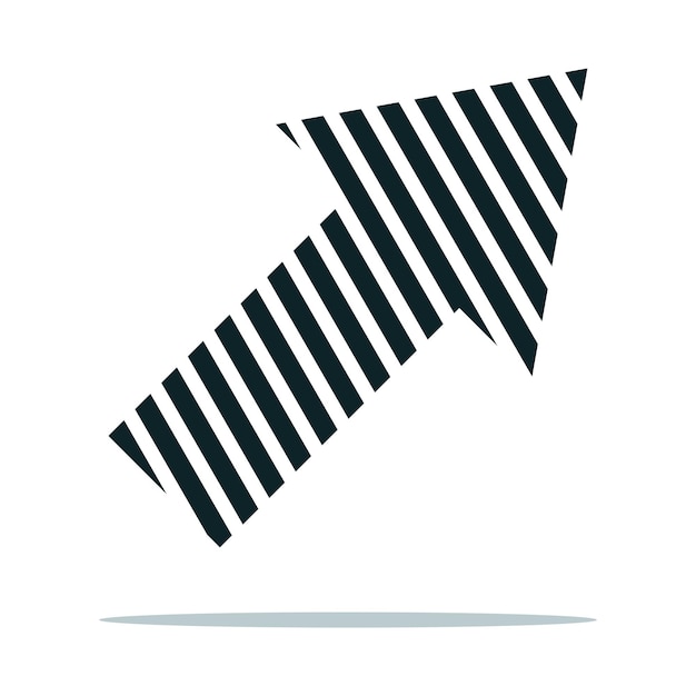 Free vector stripe right arrow