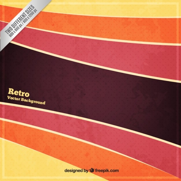 Free Vector striped background in retro style