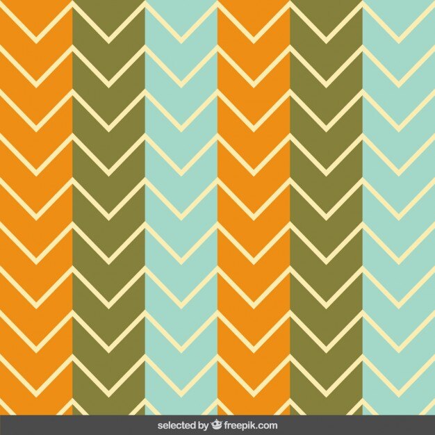 Striped pattern with zig zag lines