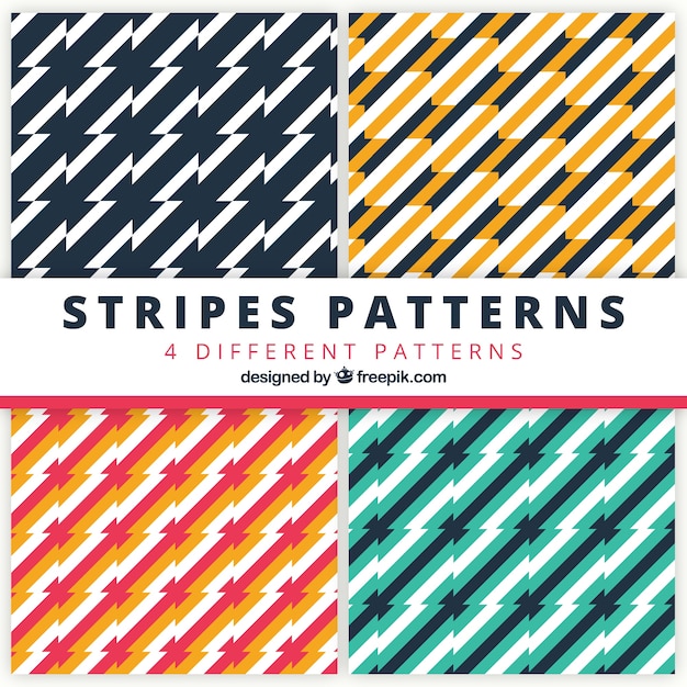 Stripes patterns in abstract style