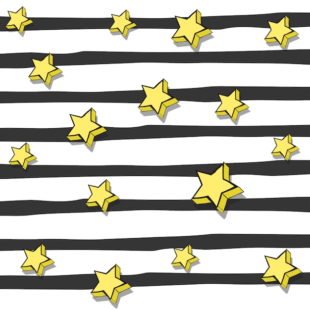 Stripes and stars background design