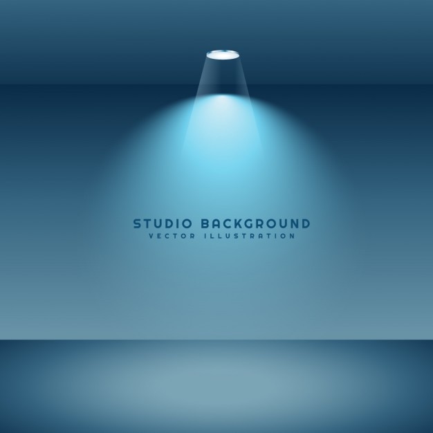 Free Vector studio background with light