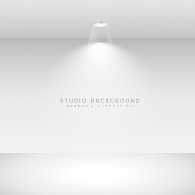 Free Vector studio background with spot light