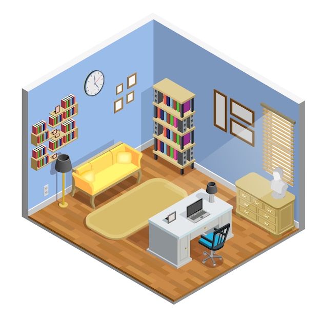 Study Room Illustration 