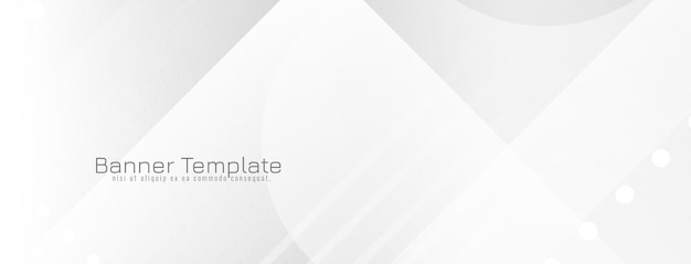 Free vector stylish decorative white color stripes geometric corporate background