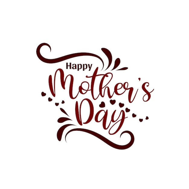 Stylish Happy Mothers day decorative text design background